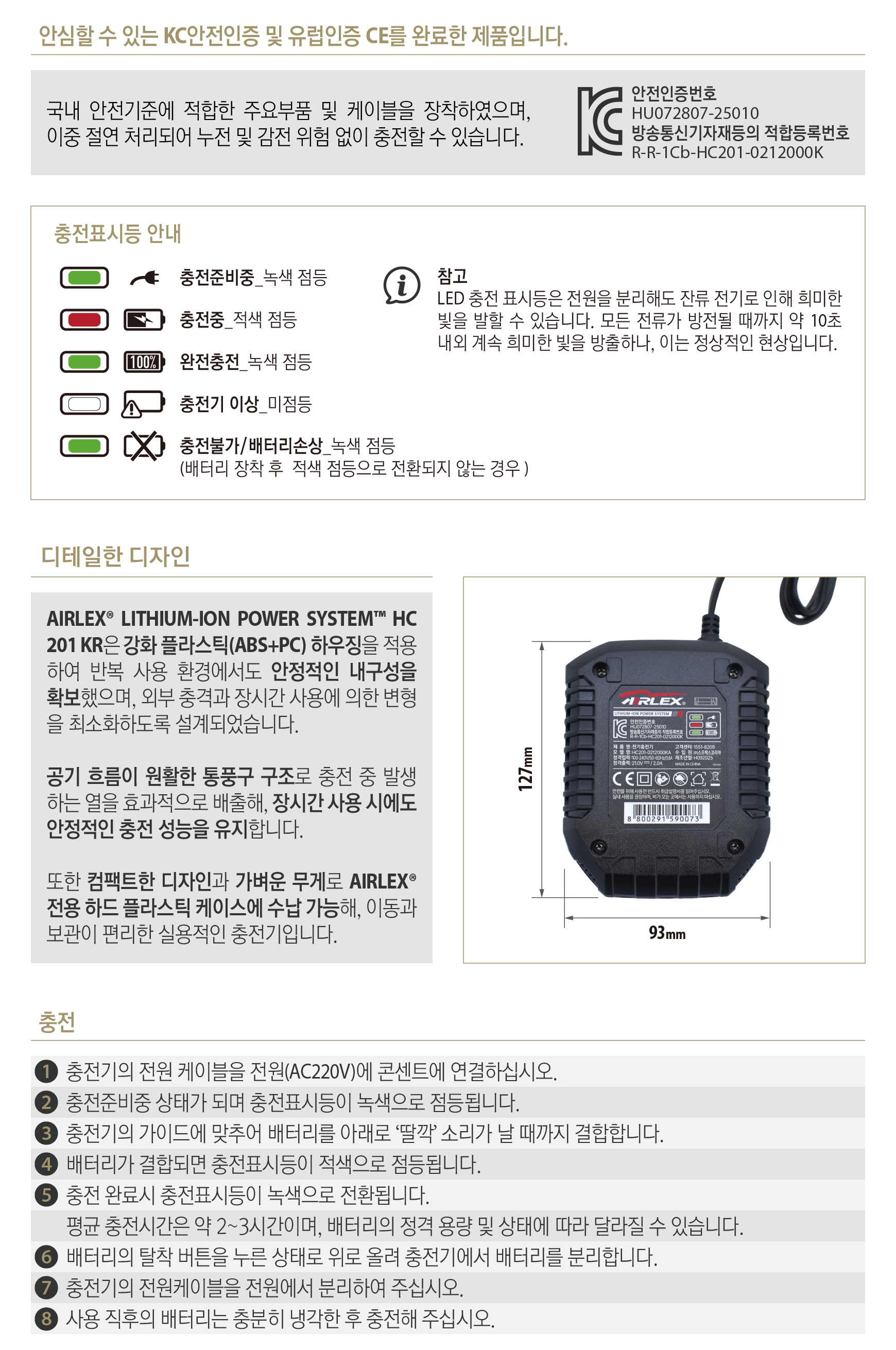 AIRLEX�� LITHIUM-ION POWER SYSTEM�� HC 201 KR_04